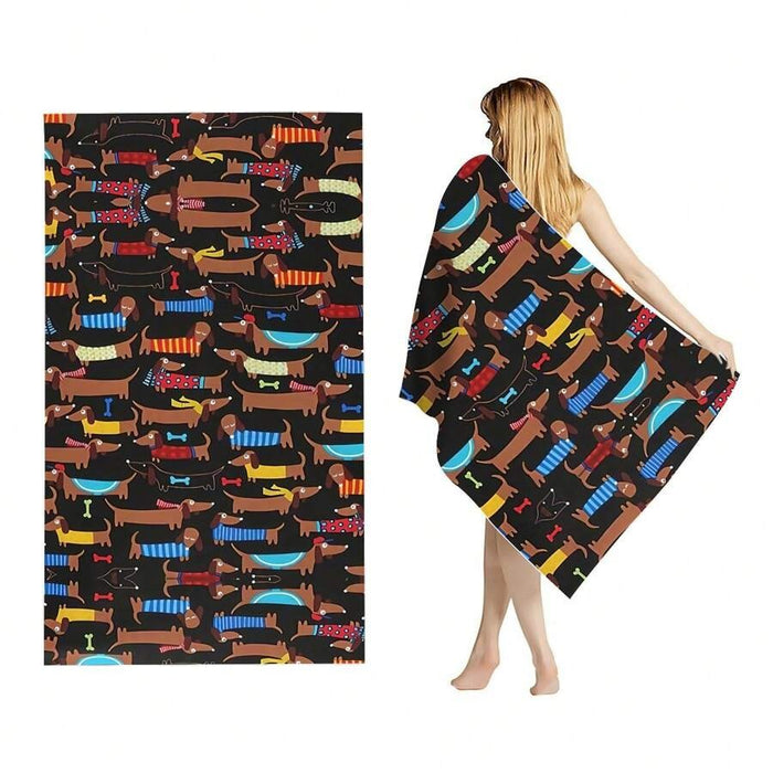 Creative Printing Quick-drying Microfiber Beach Towel
