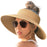 Wide Brim Beach Horse Tail Women's Foldable Sun Hat