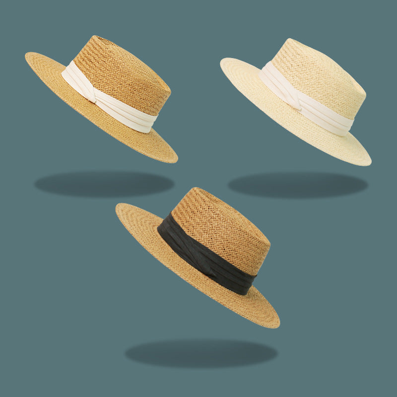 Chapeau de soleil tendance pour la plage, tissé