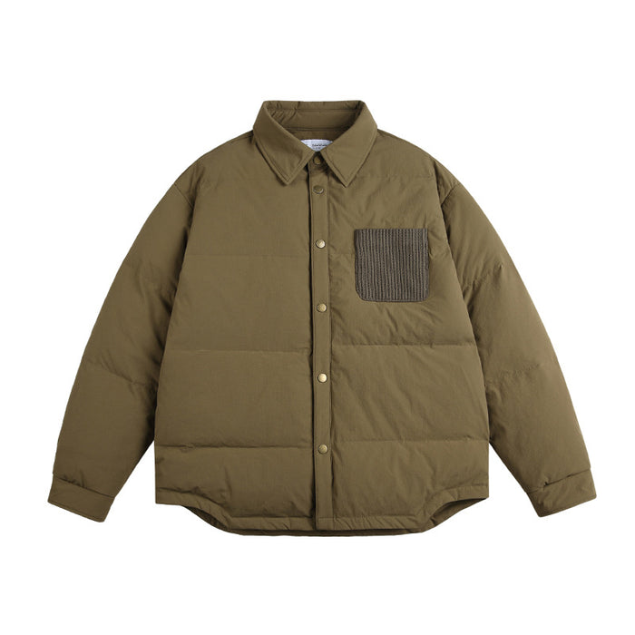Men's Fashionable Waterproof Light Shirt Down Jacket