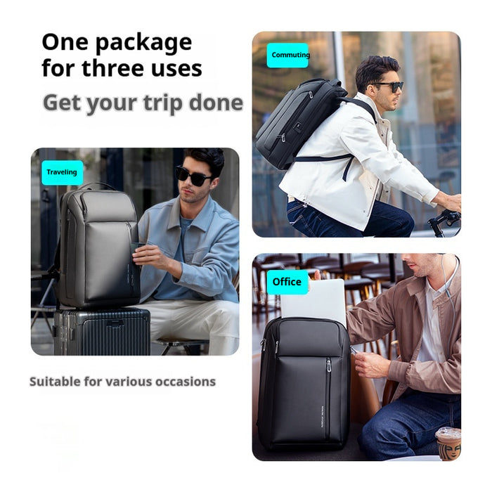 Nueva mochila de viaje de negocios de moda para hombres