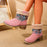 Flowers Embroidered Snow Boots Ethnic Style Platform Thick Square Heel Mid-tube Boot Winter Warm Cotton Shoes For Women