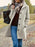 Winter Single-breasted Lapel Coat Fashion Commuter Slim Mid-length Jacket Women's Clothing