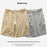 Loose Outer Wear Khaki Solid Color Casual Men's Shorts