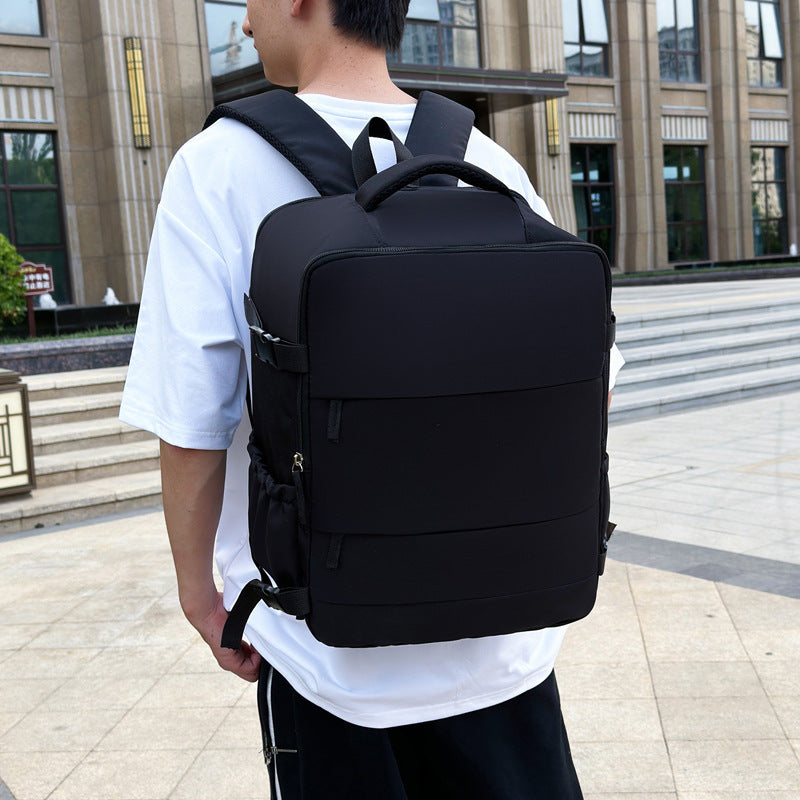 Women's Large Capacity Lightweight Multi-purpose Solid Color Travel Backpack