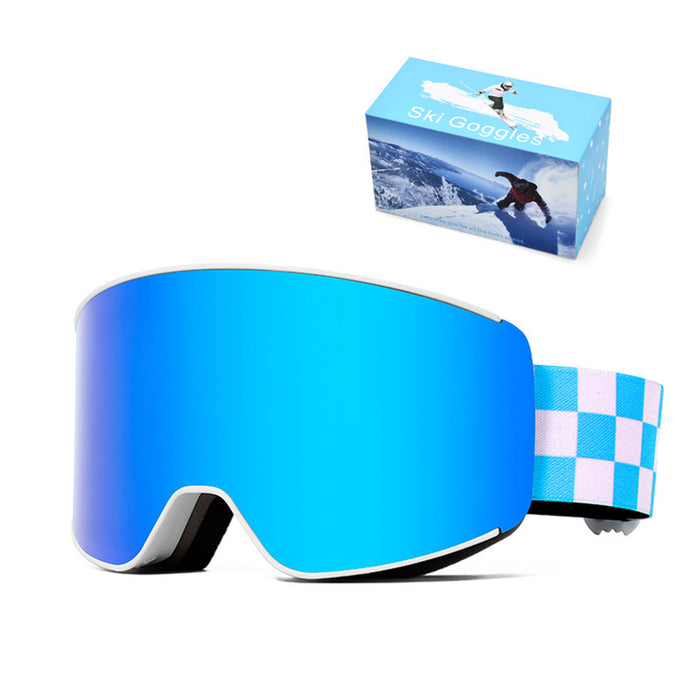 Lunettes de ski sphériques, lunettes de ski double couche antibuée