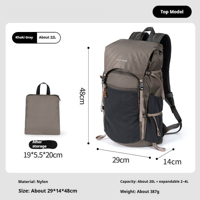 Sac à dos de randonnée professionnel imperméable et pliable pour l'alpinisme