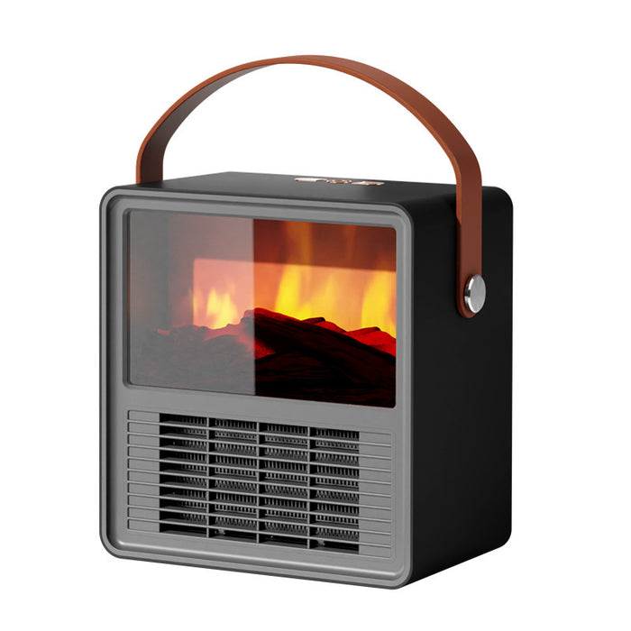 Petit radiateur électrique imitation bois pour usage domestique