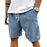 Men's Corduroy Shorts With Drawstring Fashion Casual Pockets Pants Summer