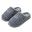 Pantuflas de algodón a cuadros para hombre, cálidas, de invierno, para casa, de suela gruesa, antideslizantes, para dormitorio, para parejas