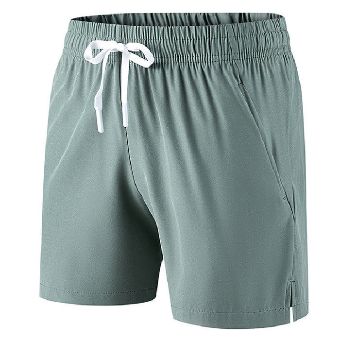 Short de plage en soie glacée pour homme, grande taille, idéal pour les loisirs et le sport.