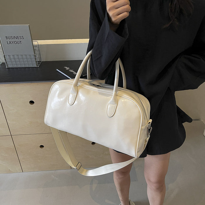 Bolsa de viaje ligera de piel sintética para mujer, de gran capacidad, para excursiones