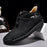 Casual Men's Leather Shoes Travel Middle-aged Doudou Light And Comfortable