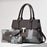 Fashionable New Contrast-color Patchwork Mother-and-child Bag