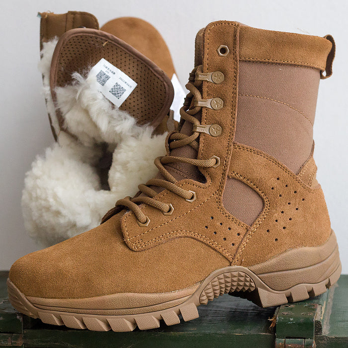 Brown Outdoor Snow Boots Cold Weather Boots