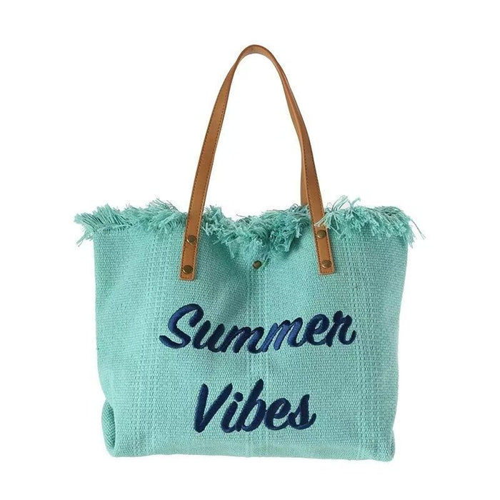 Gradient Color Women's Tote Beach Bag