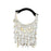 French Chictastic Cloud Shell Beaded Cream Handbag