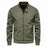 Men's Zip-up Jacket With Pockets Casual Solid Stand Collar Long Sleeve Top Outwear Clothing