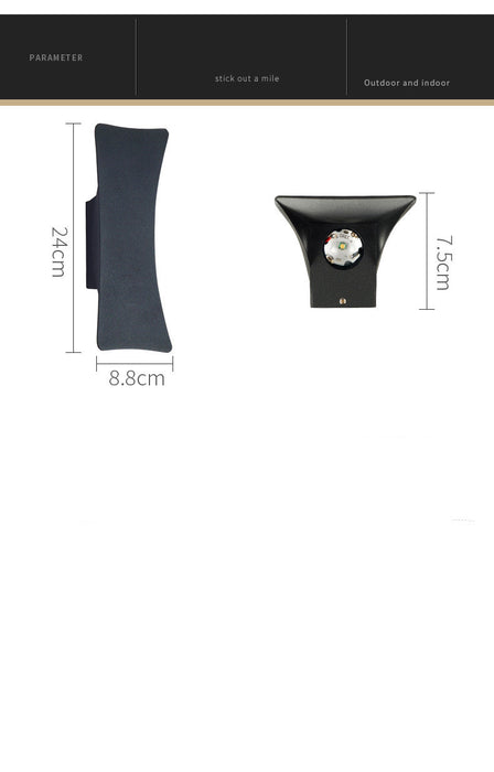 Lámpara de pared para exteriores, impermeable, para jardín, villa, pasillo
