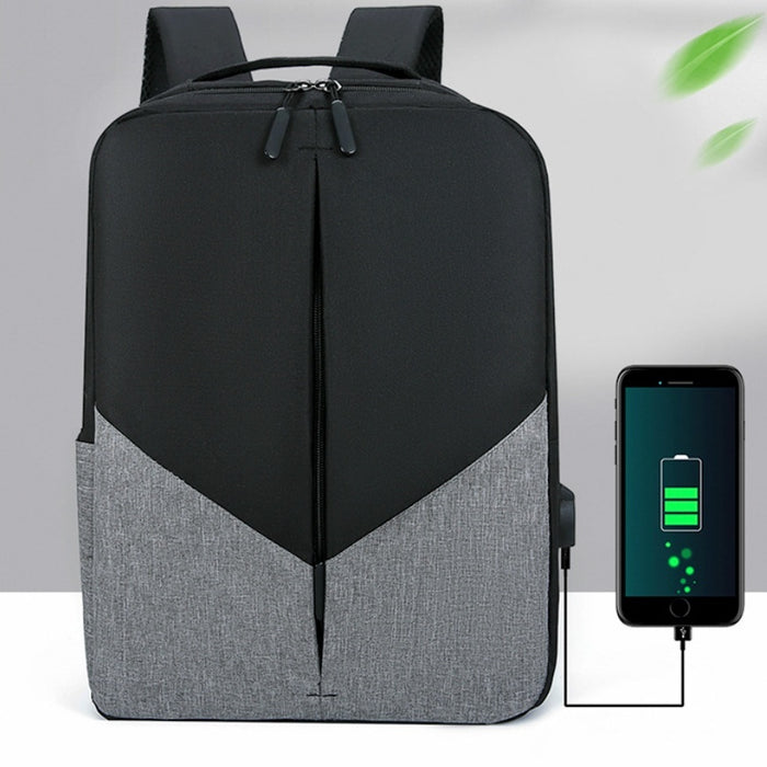 Sac à dos multifonctionnel USB trois pièces grande capacité pour homme, idéal pour les voyages et les loisirs.