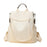Womens Travel Commuter All-Match Simple Backpack Premium Textured Shoulder Bag