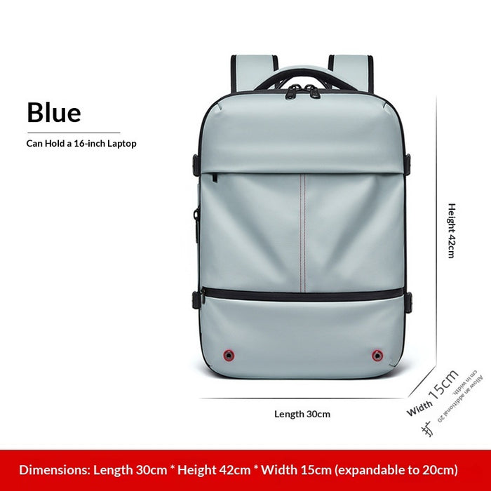 Sac pour ordinateur portable à grande capacité, résistant à l'eau et extensible, idéal pour les voyages d'affaires