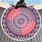 Round Printed Beach Towel Microfiber