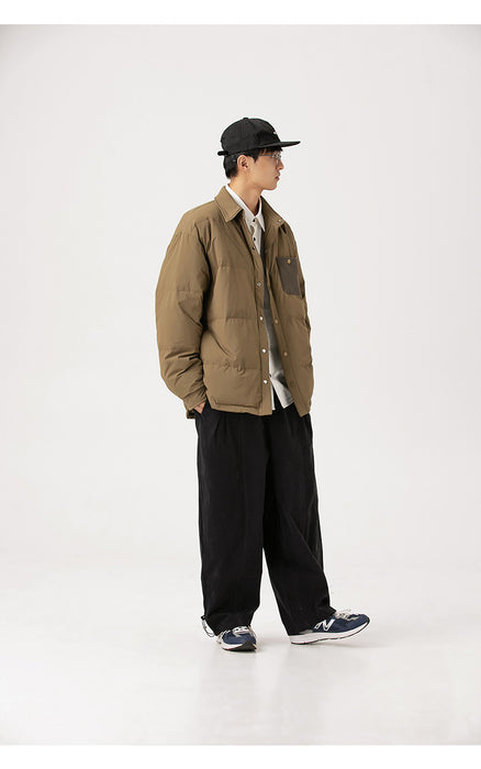 Men's Fashionable Waterproof Light Shirt Down Jacket