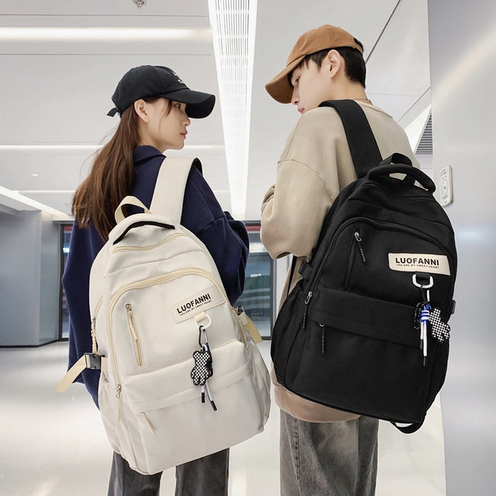 Sac à dos étudiant grande capacité, sac à dos de voyage simple