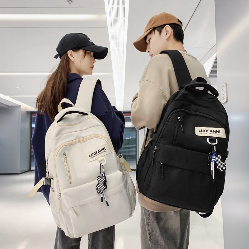 Sac à dos étudiant grande capacité, sac à dos de voyage simple