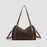 Sac fourre-tout rétro en suède pour femme – Sac à bandoulière grande capacité