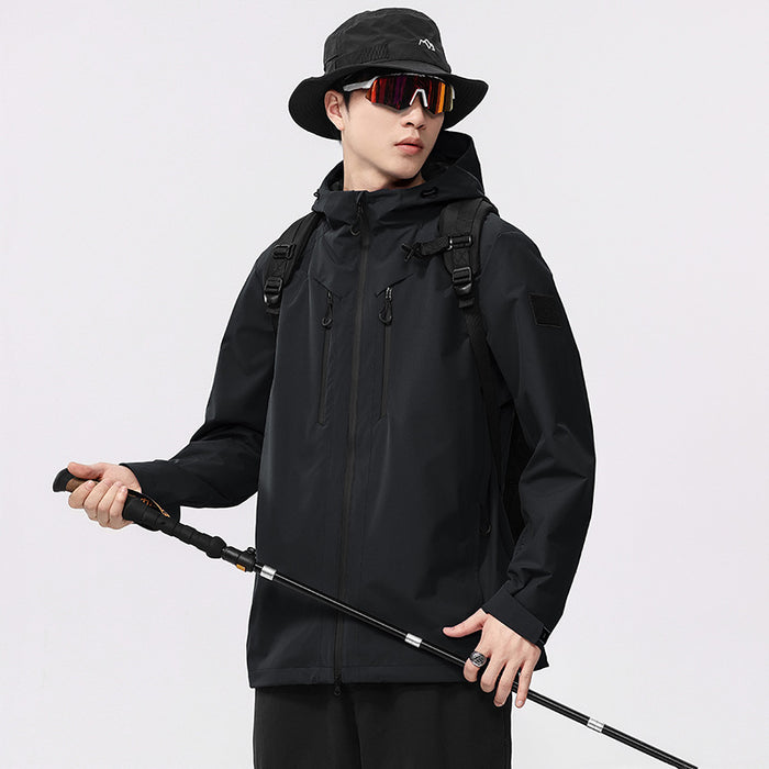 Veste de sport extérieure coupe-vent et imperméable pour homme