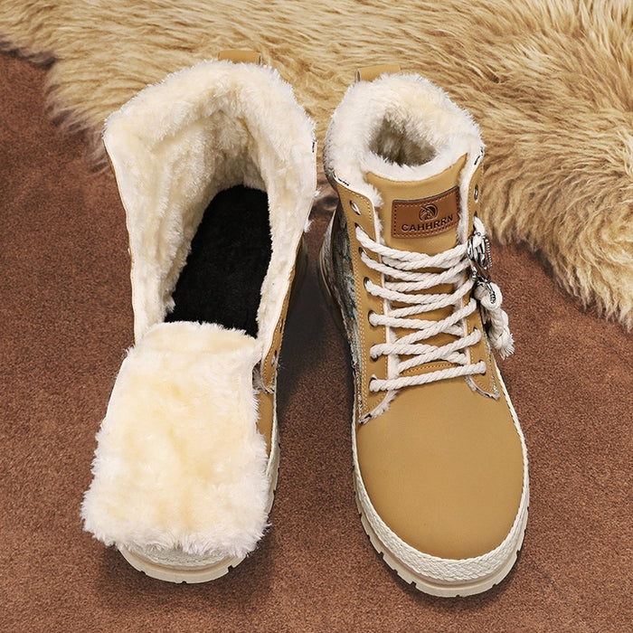 Bottes imprimées pour hommes, automne-hiver, style britannique, montantes, confortables, respirantes, plates et décontractées, idéales pour la marche et la course en extérieur.