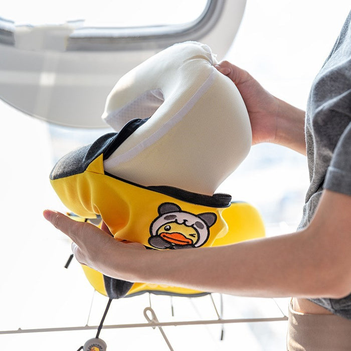 B. Duck duck U-shaped pillow neck pillow memory cotton travel U-shaped nap pillow train plane portable pillow