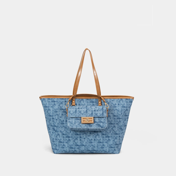 Sac à main tressé de luxe pour femme, idéal pour les voyages et les trajets quotidiens
