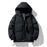 Men's Hoodie Coat Winter Fashion Solid ZIp-up Thickened Cotton-padded Jacket Casual Warm Outwear Top Clothing