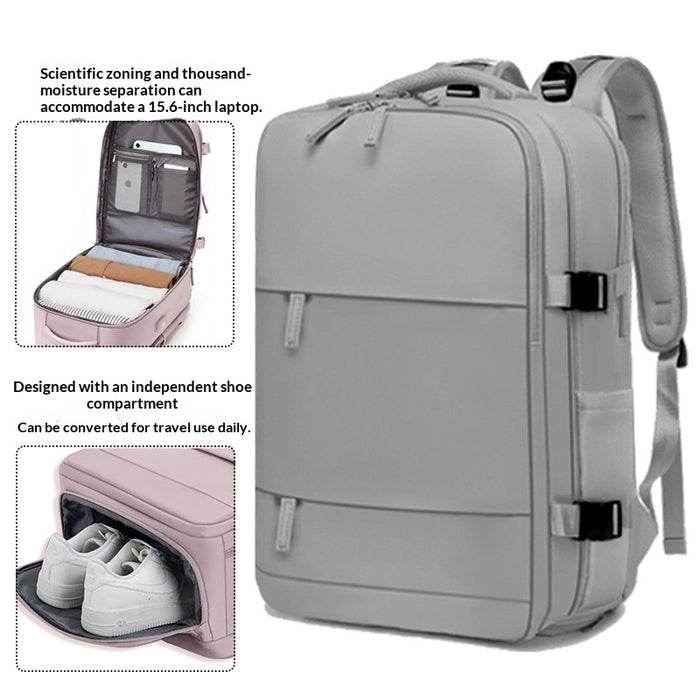 Sac à dos décontracté pour homme, imperméable, pour ordinateur portable, avec séparation sec-humide