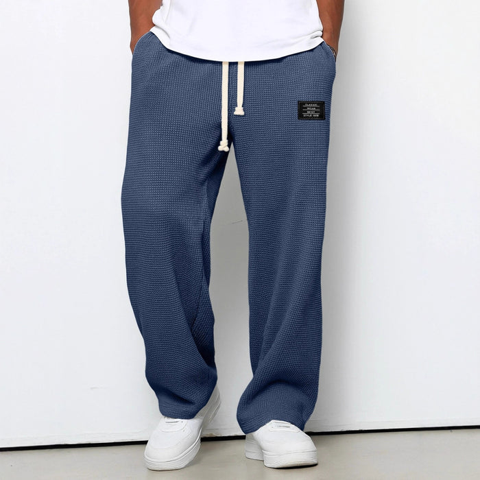 Pantalon de sport décontracté ample et droit pour homme, collection printemps-automne.