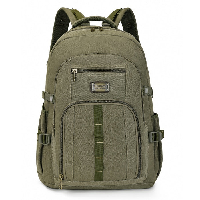 Durable Large Capacity Canvas Backpack Retro Computer Backpack Travel & Outdoor Sports