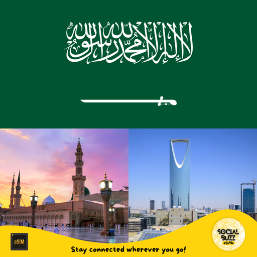 Plan de datos Internet eSIM de Arabia Saudita 