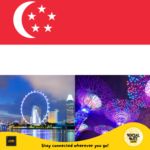 Plan de datos de Internet eSIM de Singapur