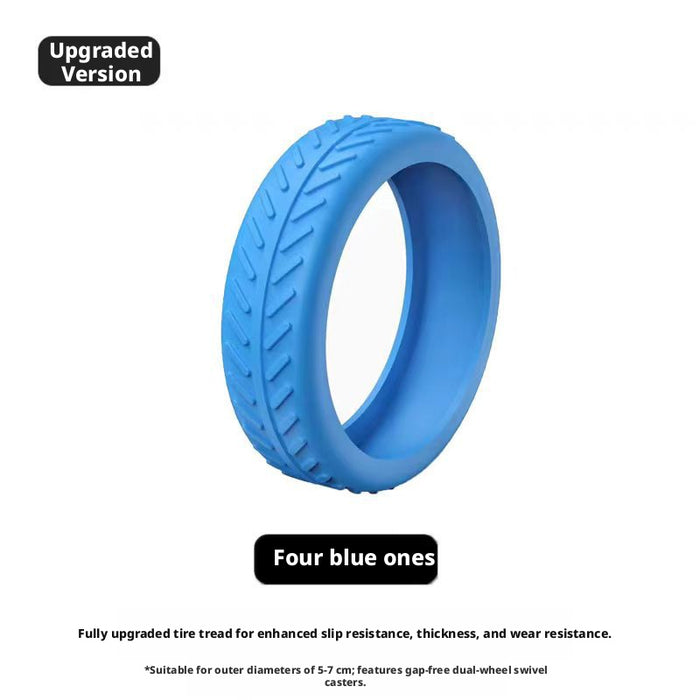 Housse de protection pour roues de bagage – Bleu – 1 pièce