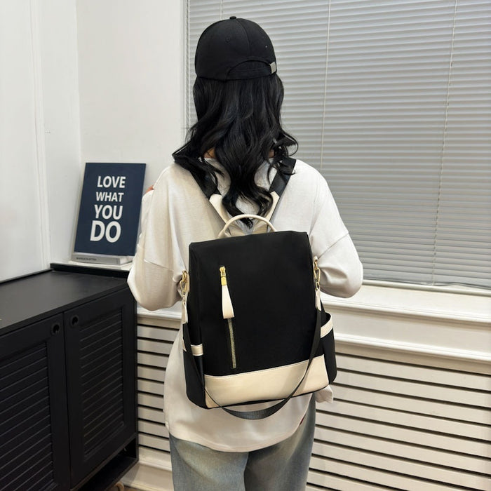 Anti-theft Backpack Soft Texture Large Capacity Women's Backpack Out Travel Bag Tide