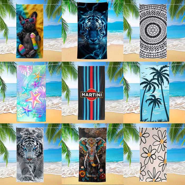 Creative Printing Quick-drying Microfiber Beach Towel