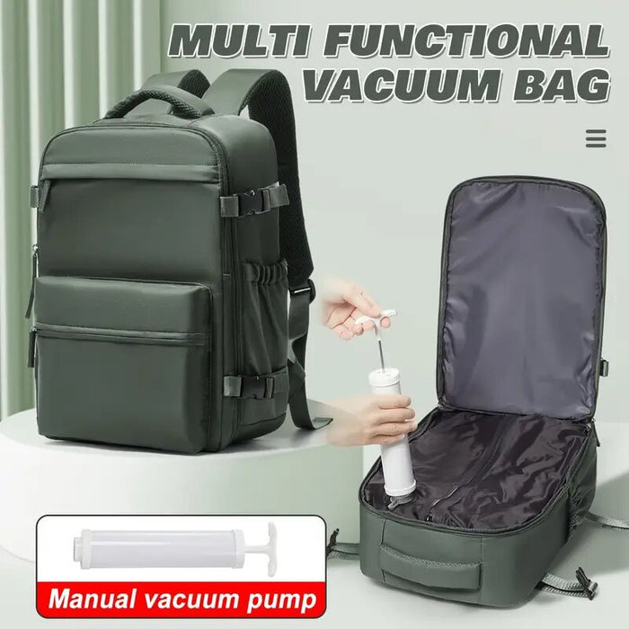 Female Minimalist Vacuum Compression Large Capacity Backpack