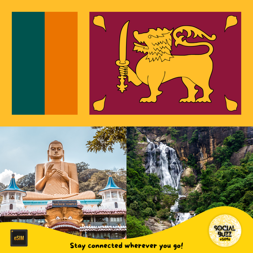 Plan de datos Internet eSIM de Sri Lanka 