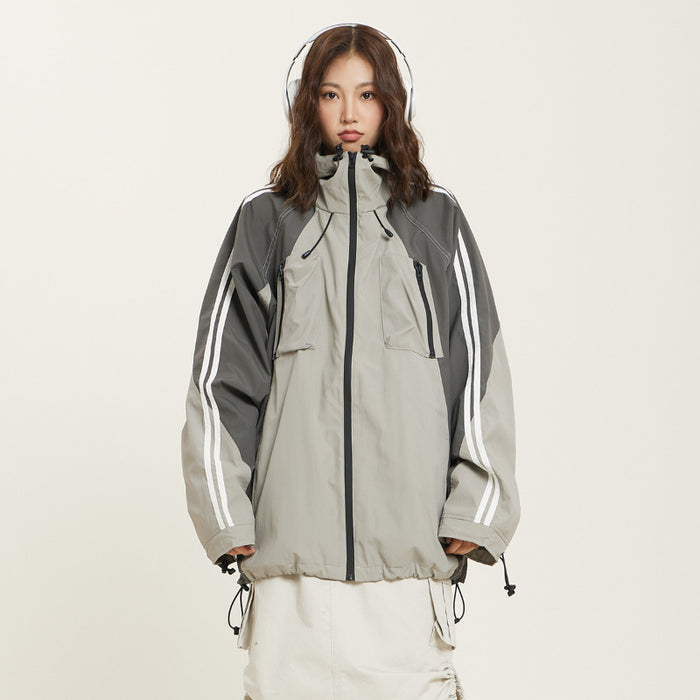 Waterproof Jacket Coat Female Stitching