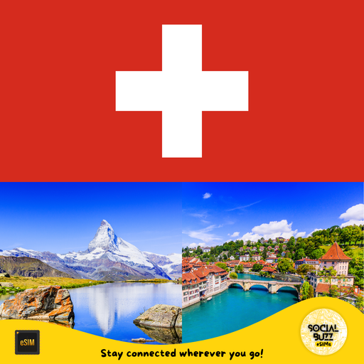 Plan de datos de Internet eSIM de Suiza