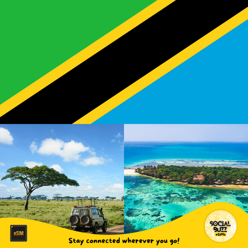 Plan de datos de Internet eSIM de Tanzania