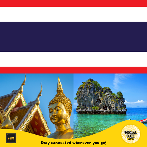 Plan de datos de Internet eSIM de Tailandia